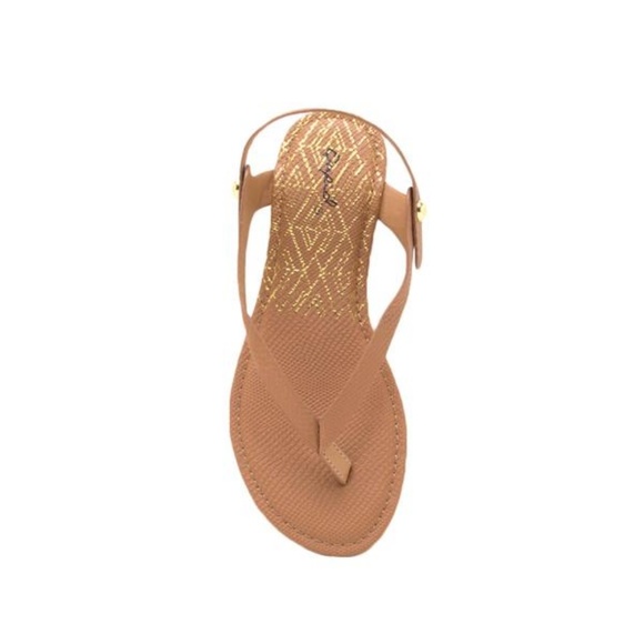 Last Pair Sale! Camel  Snake Skin Print Sandals - Picture 4 of 4